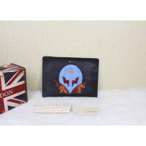 Stella McCartney CLUTCH GRANDE CON CREMALLERA SUPERSTELLAHEROES SM891 Azul
