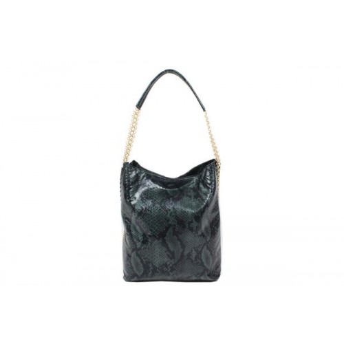 Bolso hobo de piel de serpiente Stella McCartney 836 Verde