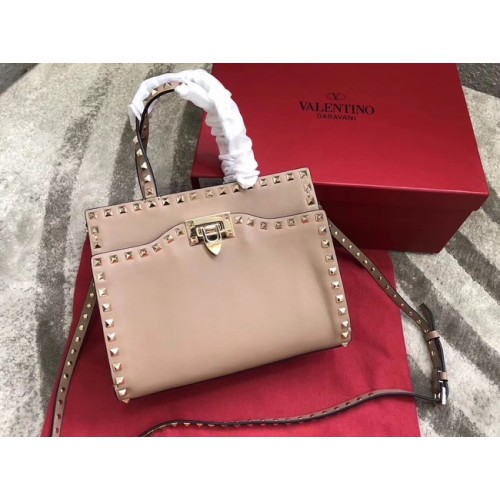 VALENTINO Bolso de hombro Candy Rockstud de piel acolchada 0650 albaricoque