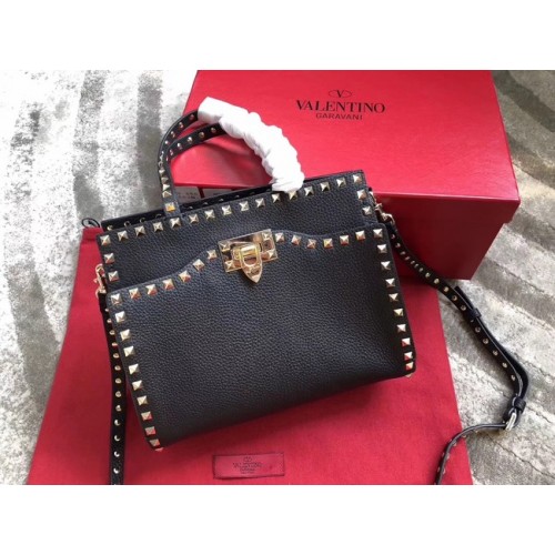 VALENTINO Bolso de hombro Candy Rockstud de piel acolchada 0650 negro