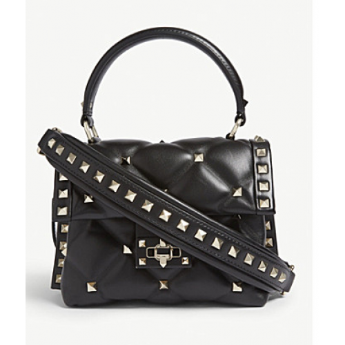 VALENTINO Bandolera Candy de piel acolchada 0033 negro
