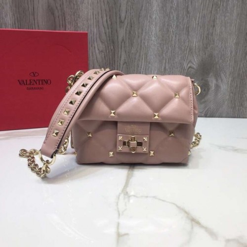 VALENTINO Bandolera Candy de piel acolchada 0073 rosa