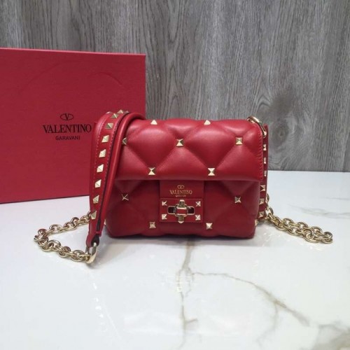 VALENTINO Bandolera Candy de piel acolchada 0073 rojo