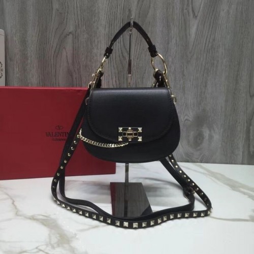 VALENTINO Bandolera Candy de piel acolchada V3412 negro