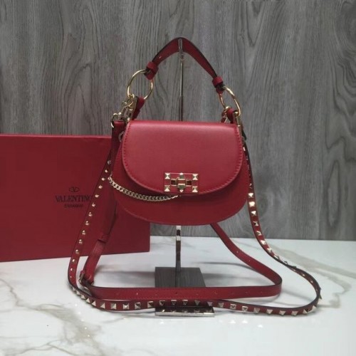 VALENTINO Bandolera Candy de piel acolchada V3412 rojo
