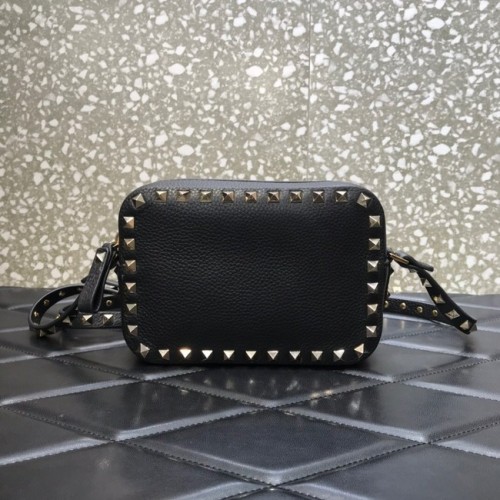 VALENTINO GARAVANI Bolso de piel de becerro 7719 negro