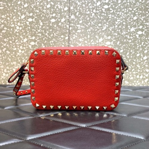 VALENTINO GARAVANI Bolso de piel de becerro 7719 rojo