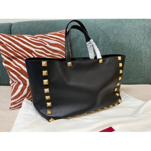 VALENTINO GARAVANI Bolso Loco de piel de becerro 0066 negro
