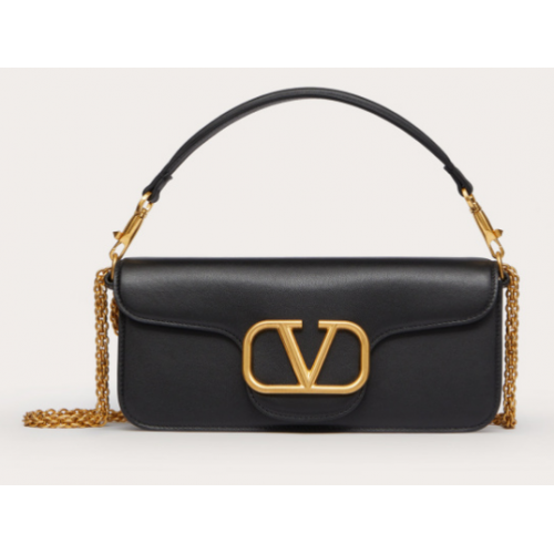 VALENTINO GARAVANI Bolso Loco de piel de becerro 2B0K30 negro