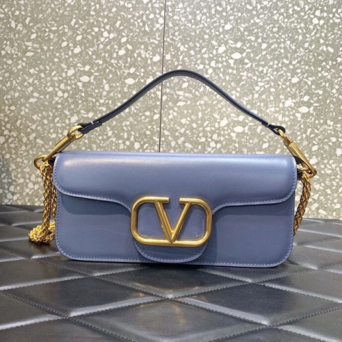 VALENTINO GARAVANI Bolso Loco de piel de becerro 2B0K30 azul