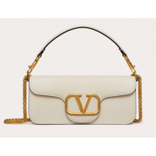 VALENTINO GARAVANI Bolso Loco de piel de becerro 2B0K30 blanco