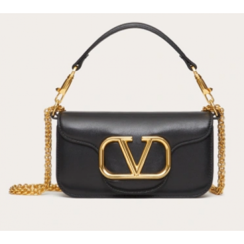 VALENTINO CRAZY MINI CRAZY Bolso de hombro en piel de becerro 1W2B0K negro