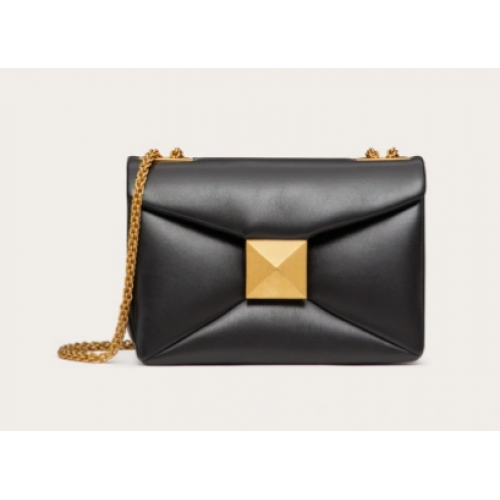 VALENTINO GARAVANI Bolso de hombro One Stud de piel de oveja XW0B0K21 negro