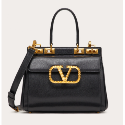 VALENTINO GARAVANI Rockstud Alcove Piel de becerro de grano medio 2B0J41 negro