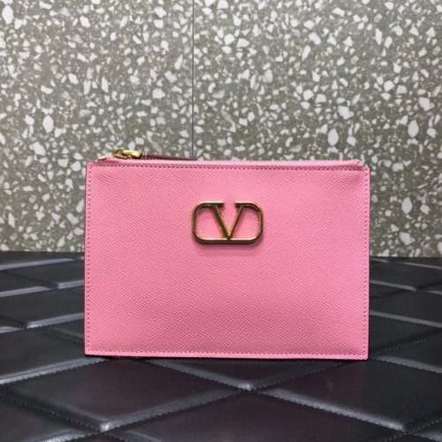 VALENTINO GARAVANI Bolso de mano Stud Sign de piel de becerro granulada 0620 rosa