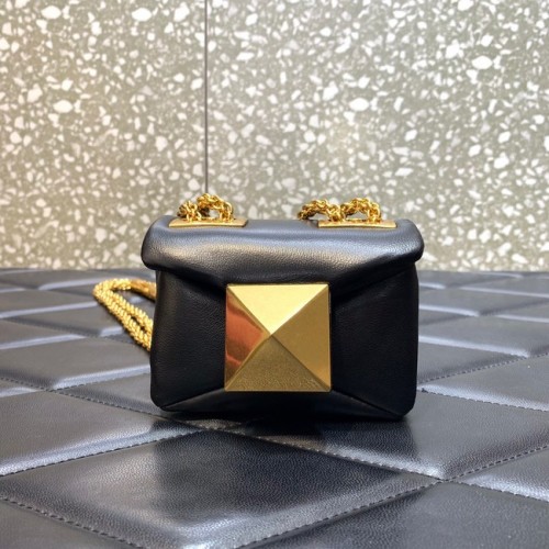 VALENTINO GARAVANI Bolso de hombro mini One Stud de piel de oveja XW0P0X98H negro