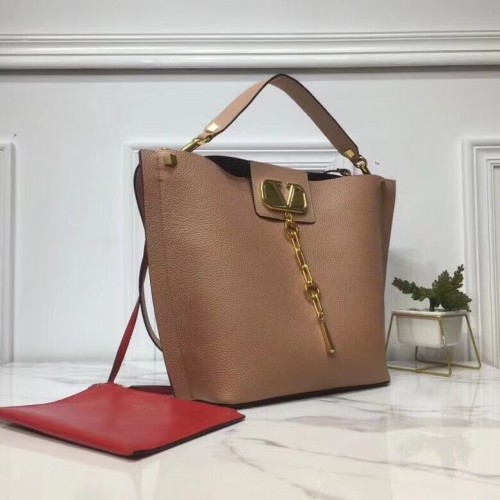 VALENTINO Bolso de piel original V0008 Albaricoque