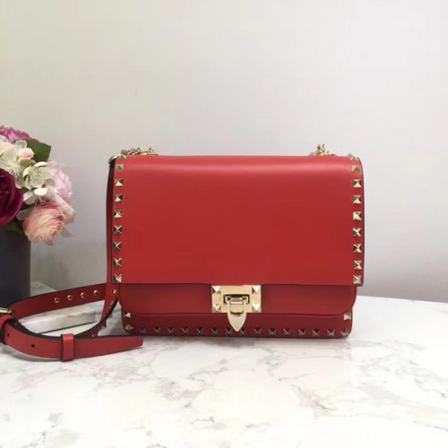 VALENTINO Bolso bandolera de piel original 3005 rojo