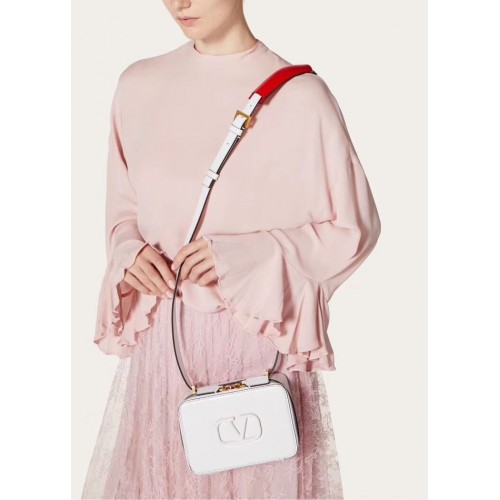 VALENTINO Bolso bandolera de piel original V0020 blanco