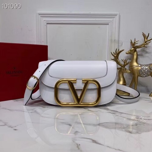 VALENTINO Bolso bandolera de piel original V0030 blanco