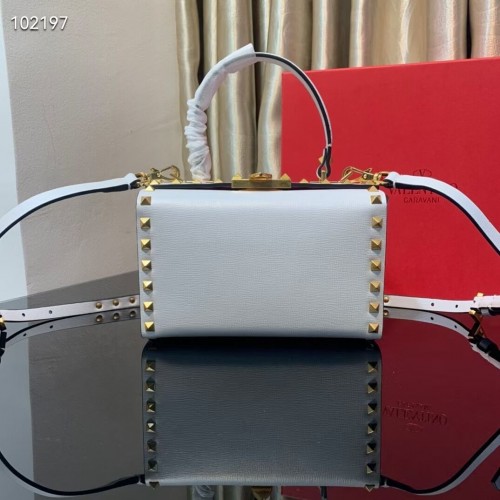 VALENTINO Original bolso de hombro en piel V4273 blanco