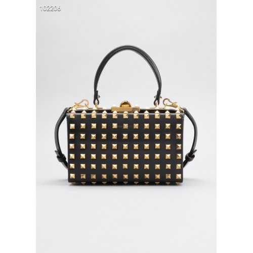 VALENTINO Original bolso de hombro en piel V4273A negro