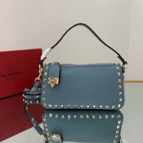 VALENTINO Bolso bandolera de piel original V4700 azul
