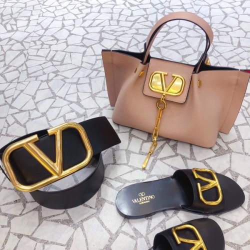 VALENTINO Tote de piel original 2070 rosa claro