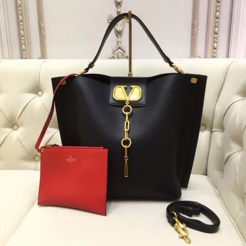 VALENTINO Bolso tote de cuero original 2078 negro