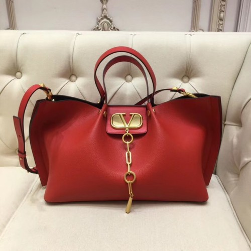 VALENTINO Bolso tote de cuero original 2080 rojo