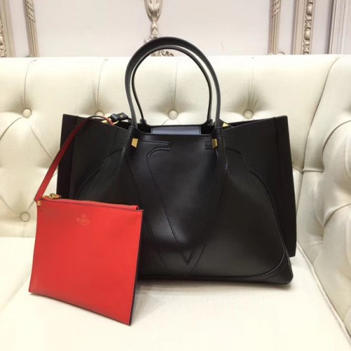 VALENTINO Bolso tote de cuero original 9099 negro