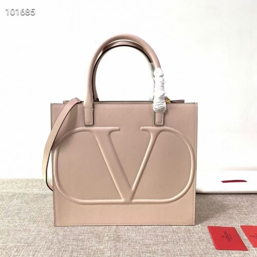 VALENTINO Tote de piel original V2021 rosa claro