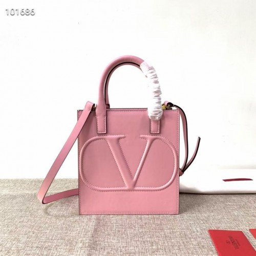 VALENTINO Bolso tote de piel original V2021 rosa