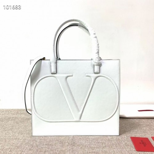 VALENTINO Bolso tote de piel original V2021 blanco