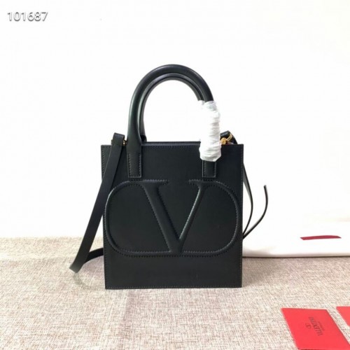 VALENTINO Bolso tote de cuero original V2022 negro