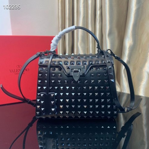 VALENTINO Bolso tote original de piel V4071B negro