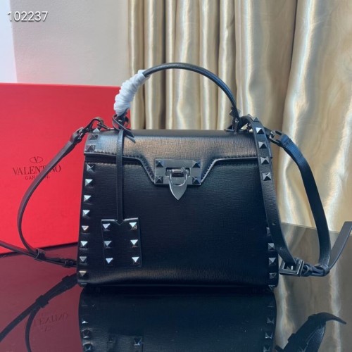 VALENTINO Bolso tote original de piel V4071D negro