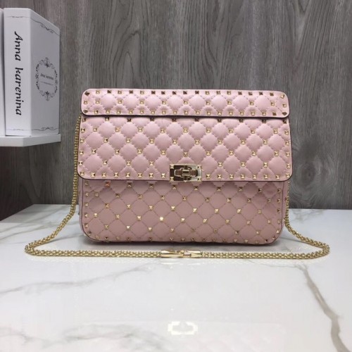 VALENTINO Bolso bandolera de piel acolchada 96593 rosa