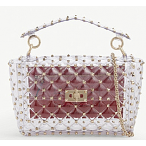 VALENTINO Bolso de hombro Rockstud Plexy 2687