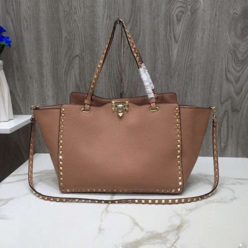 VALENTINO Bolso tote grande Rockstud 0973 albaricoque