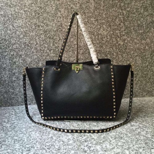 VALENTINO Bolso tote grande Rockstud 0973 negro