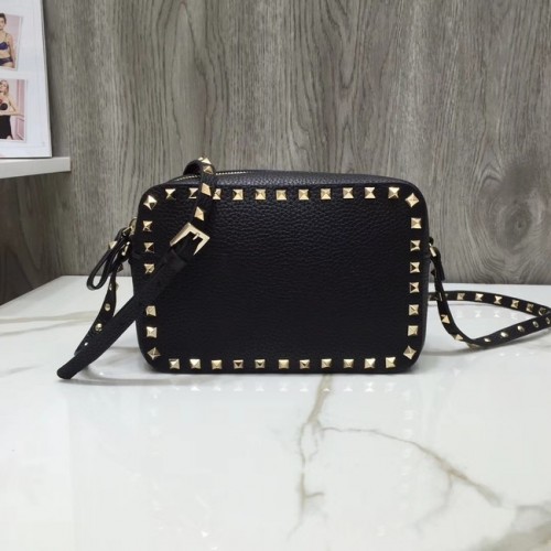 VALENTINO Bandolera Rockstud de piel A97410 negro