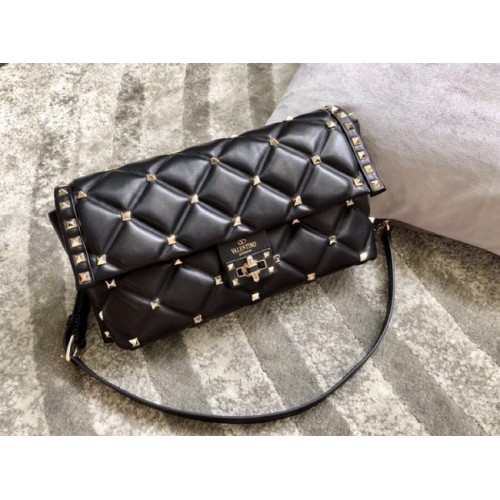 VALENTINO VLOCK Original bandolera en piel 0053 negro