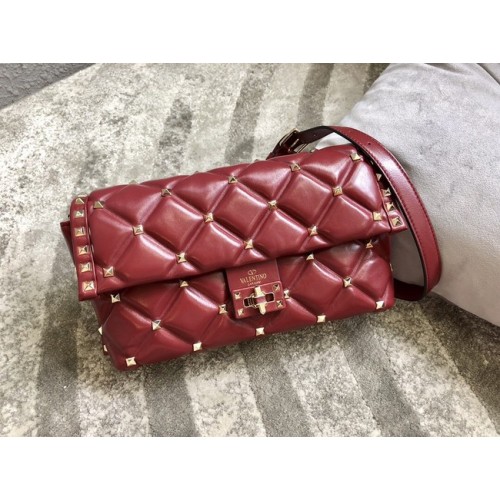 VALENTINO VLOCK Original bandolera en piel 0053 rojo
