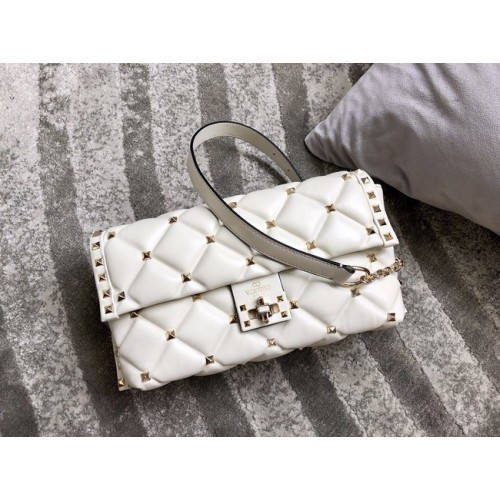 VALENTINO VLOCK Original bandolera en piel 0053 blanco