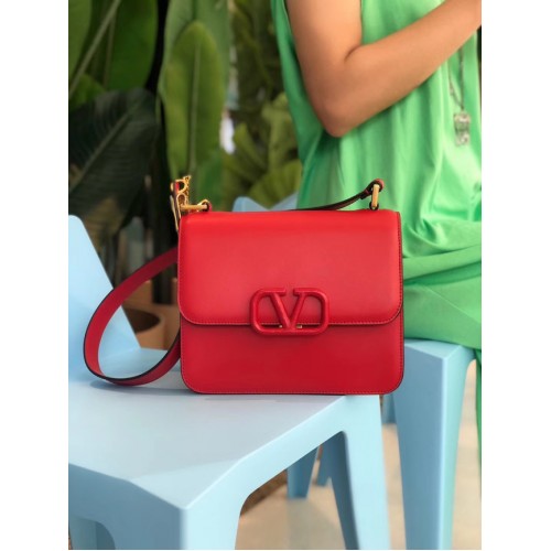 VALENTINO VLOCK Original bandolera en piel 0908 rojo