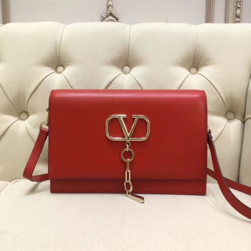 VALENTINO VLOCK Original bandolera en piel 0909 rojo