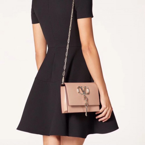 VALENTINO VLOCK Original bandolera en piel 0910 rosa claro