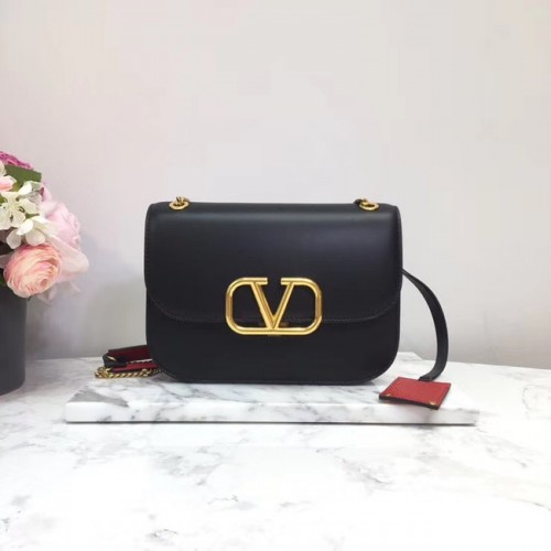 VALENTINO VLOCK Original bandolera en piel 2222 negro