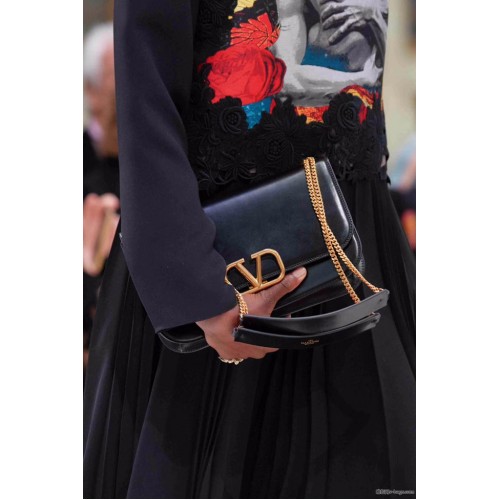 VALENTINO VLOCK Original bandolera en piel 2323 negro